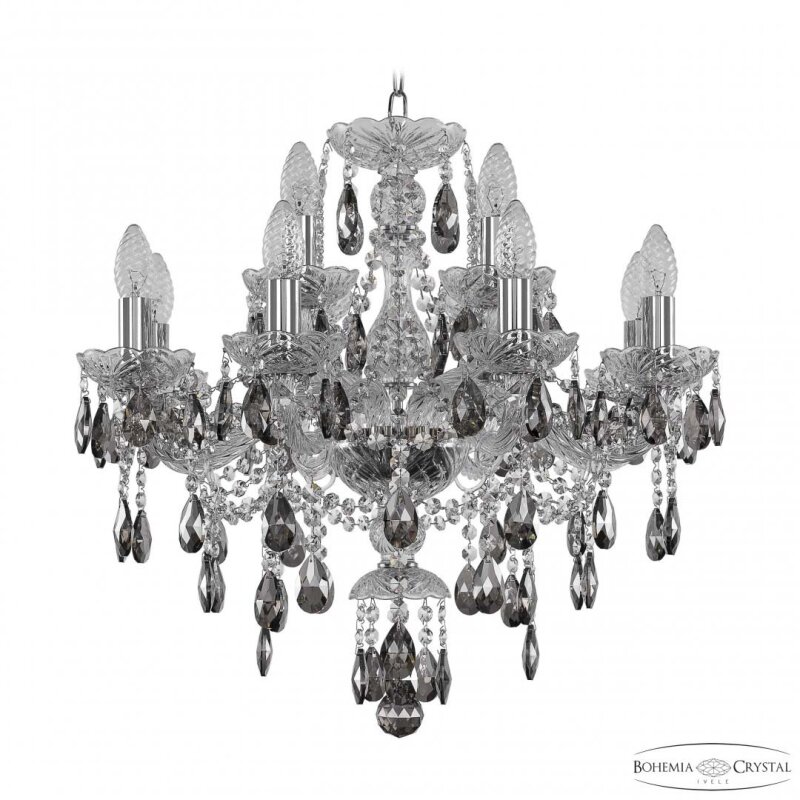 Подвесная люстра Bohemia Ivele Crystal 1415 1415/8+4/200 Ni K731