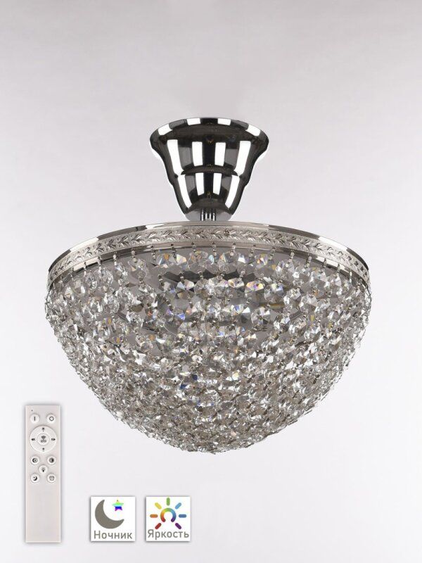 Потолочная люстра Bohemia Ivele Crystal 1932 19321/25IV/LED-DIM Ni