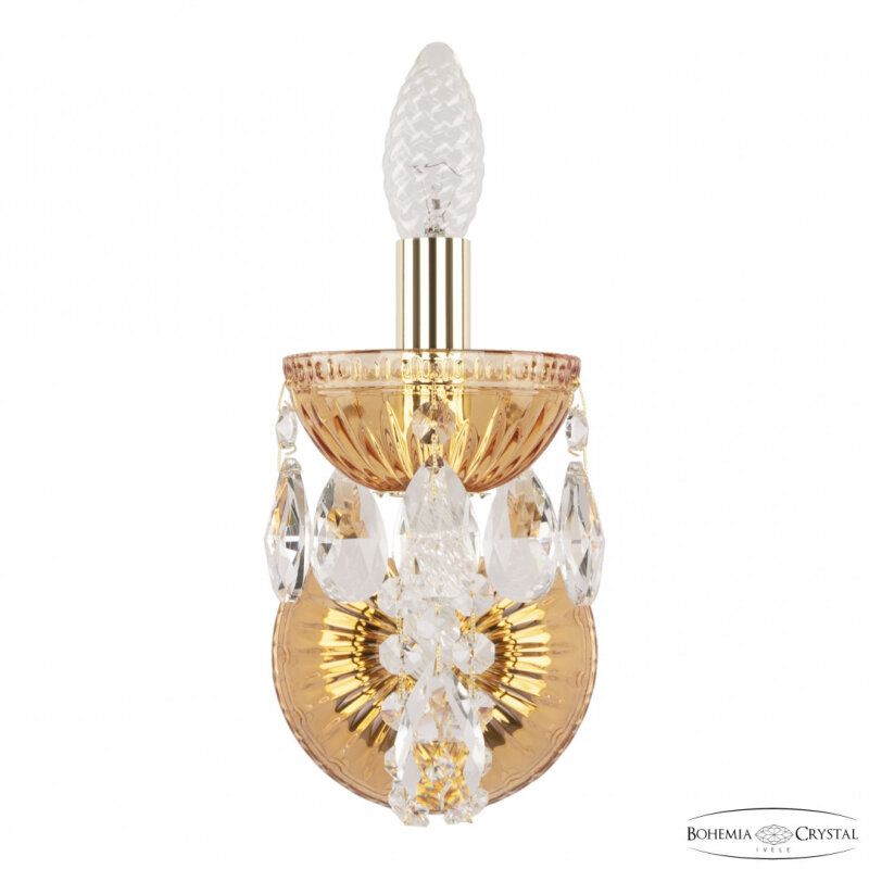 Бра Bohemia Ivele Crystal 5402 5402B/1/141 G Amber/M-1G