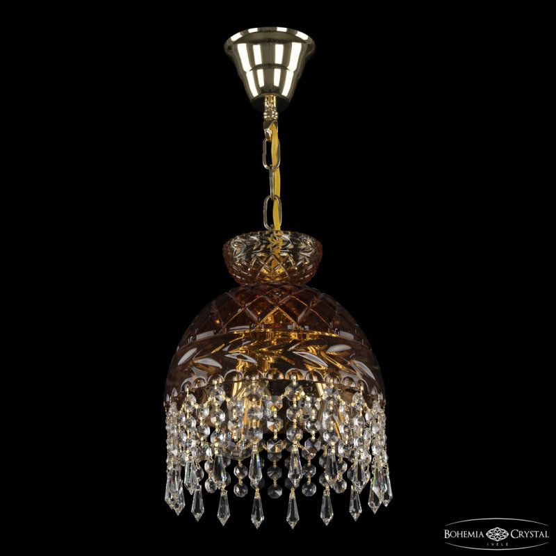 Подвесная люстра Bohemia Ivele Crystal 5478 5478/22 G Amber/M-1F Drops