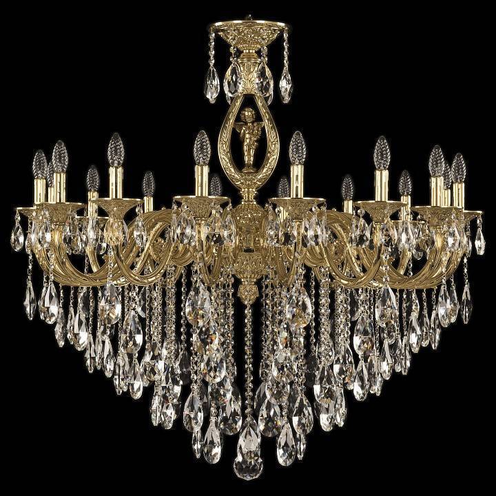 Подвесная люстра Bohemia Ivele Crystal 7101 71401/16/360 B G FA10B