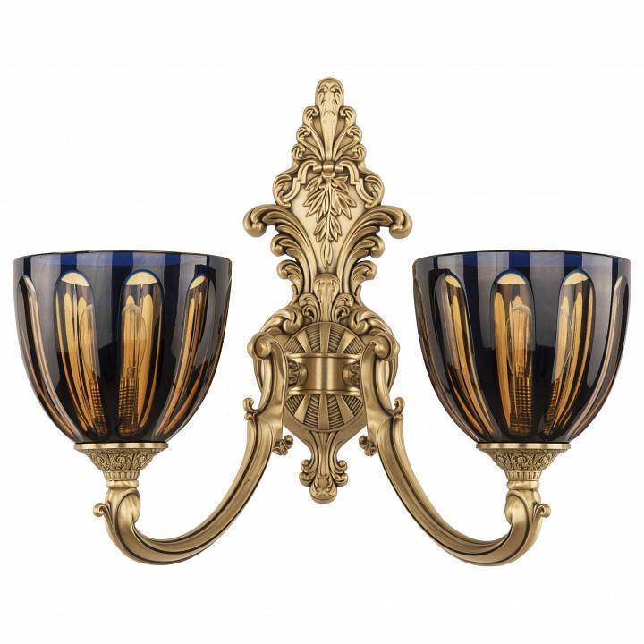Бра Bohemia Ivele Crystal 7209 7209B15/2/175 FP P1 U Amber-Blue/H-1H