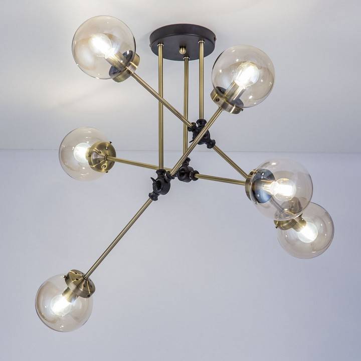 Люстра на штанге Citilux Планета 6хE27 CL105165