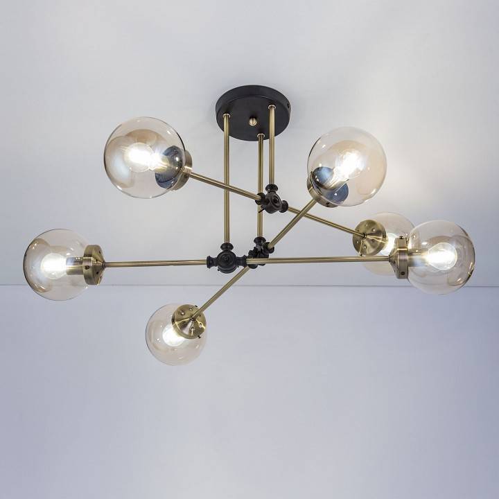 Люстра на штанге Citilux Планета 6хE27 CL105165