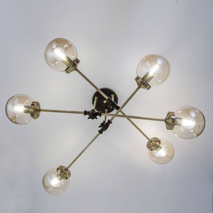 Люстра на штанге Citilux Планета 6хE27 CL105165
