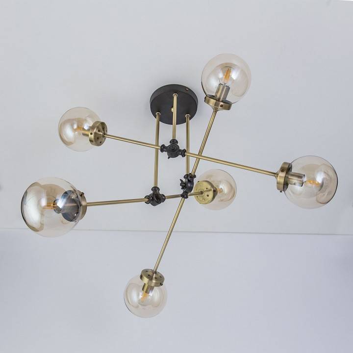 Люстра на штанге Citilux Планета 6хE27 CL105165