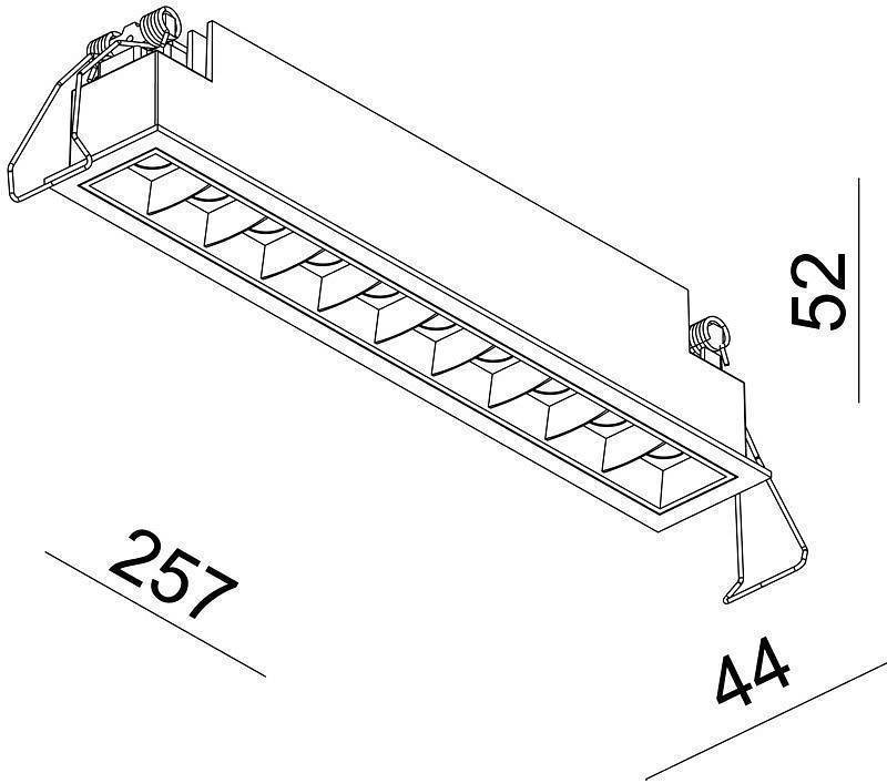 Встраиваемый светильник Deko-Light Ceti 10 Вт IP20 565251