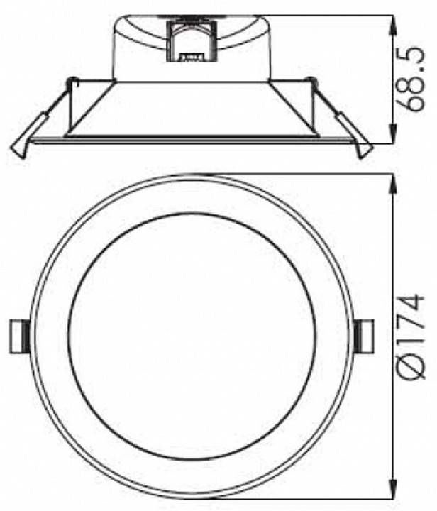 Встраиваемый светильник Deko-Light Acrux 12 Вт IP20 565318