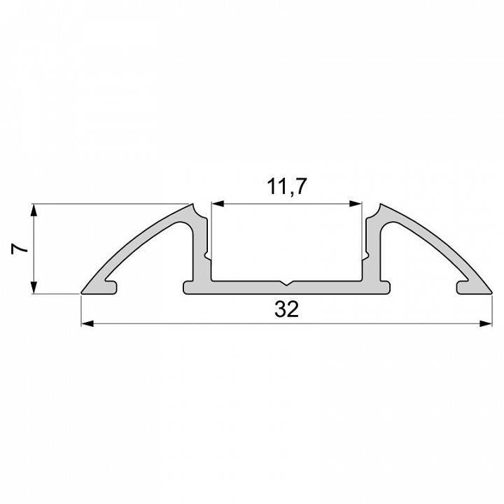 Профиль накладной Deko-Light AM-01-10 2000 мм черный 970303