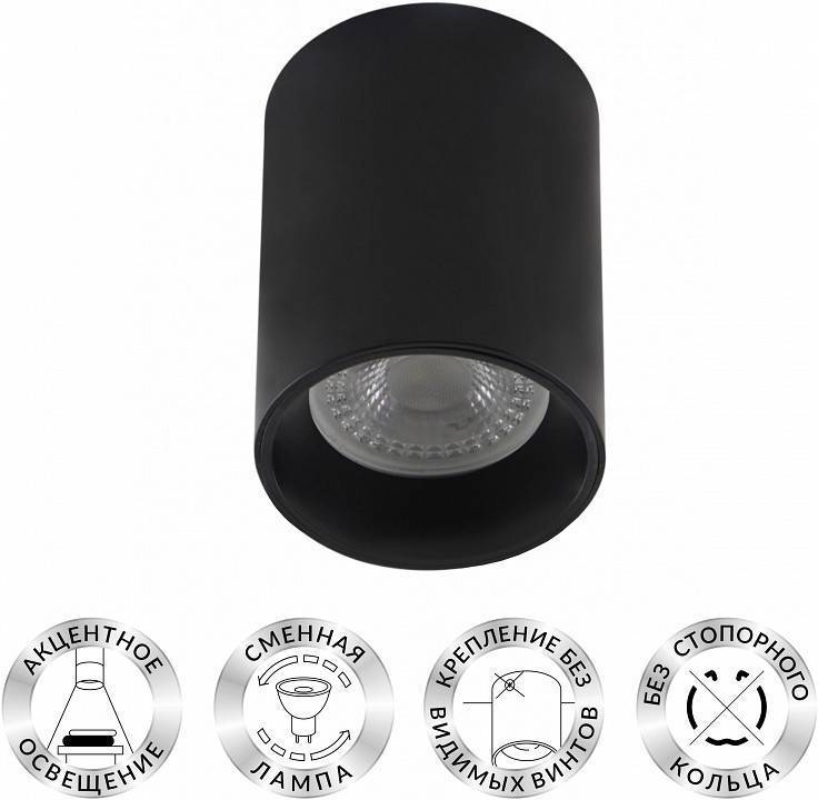 Накладной светильник Denkirs DK3110 DK3110-BK