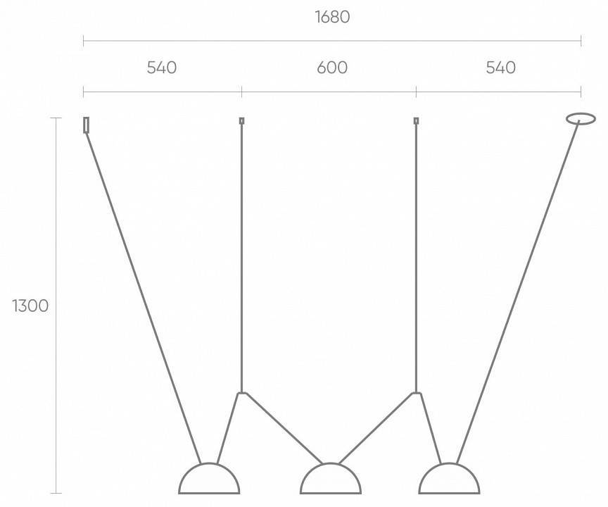 Комплект трековой системы Denkirs Belty SET темно-серый DK55SET01-03-DG