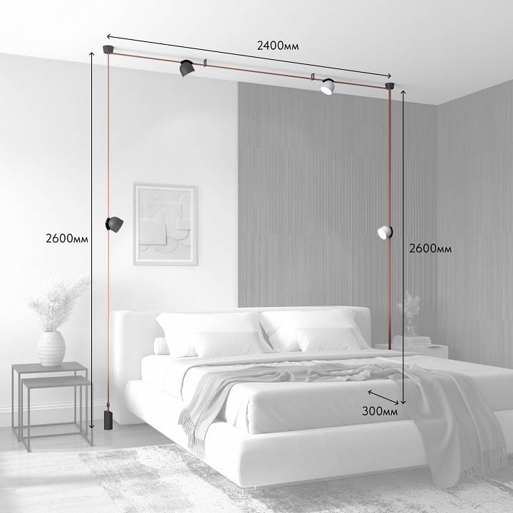 Комплект трековой системы Denkirs Belty SET DK55SET16-01-BR