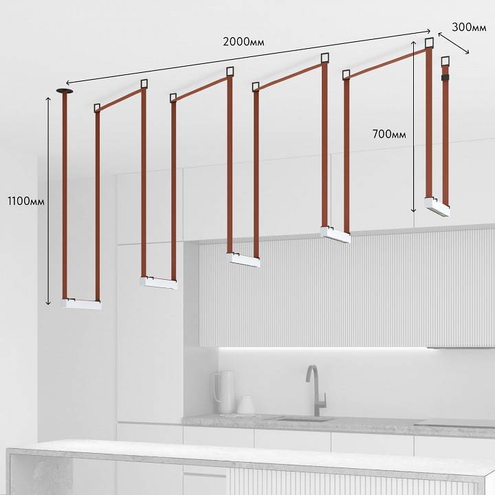 Комплект трековой системы Denkirs Belty SET DK55SET17-01-BR