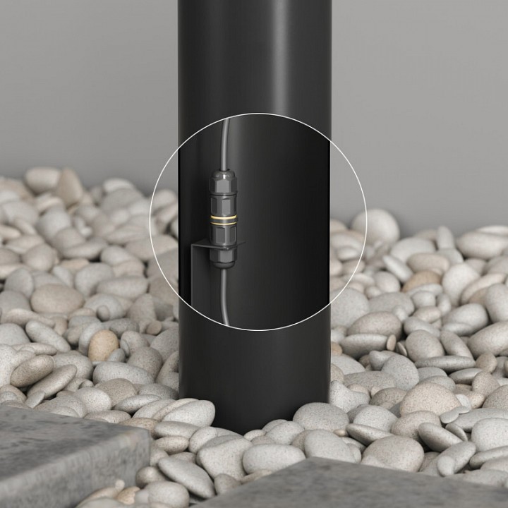 Наземный низкий светильник Denkirs  DK9816-BK