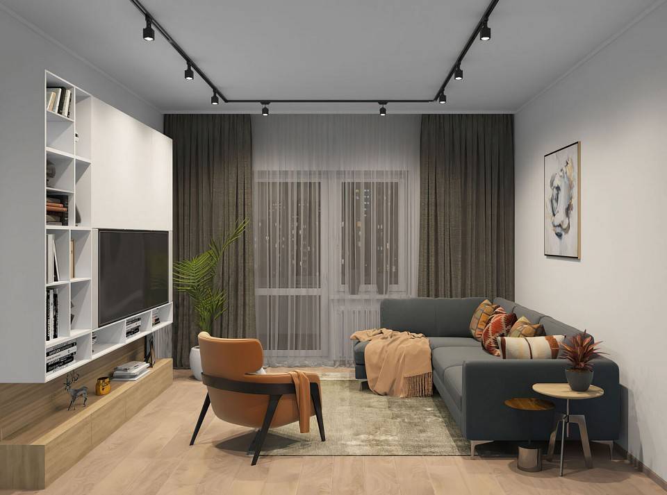 Шинопровод однофазный накладной Denkirs DK Track 1 м черный TR1001-BK/1