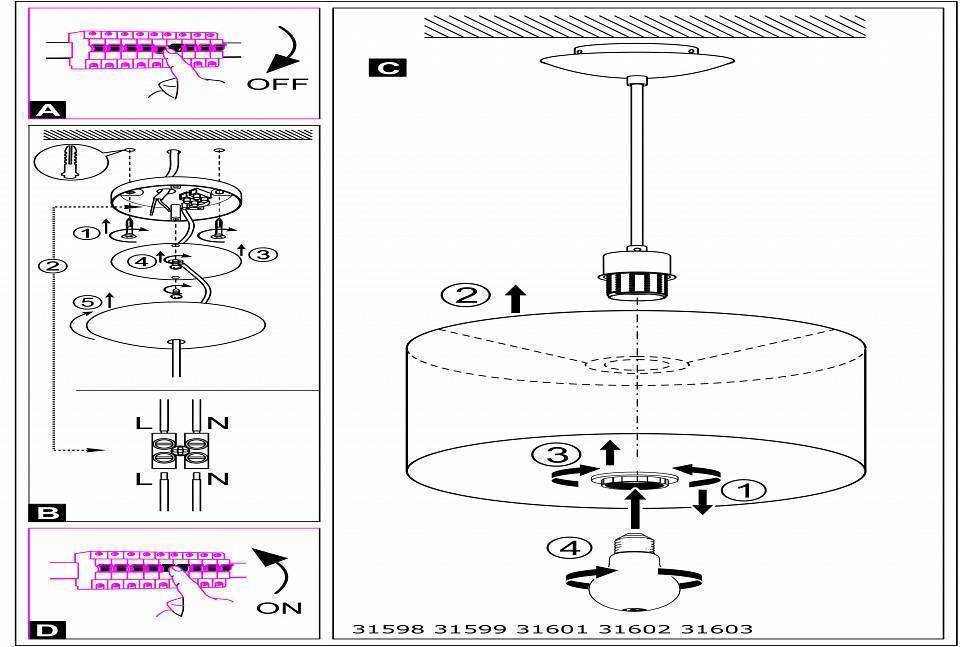 Подвесной светильник Eglo ПРОМО Maserlo 31603