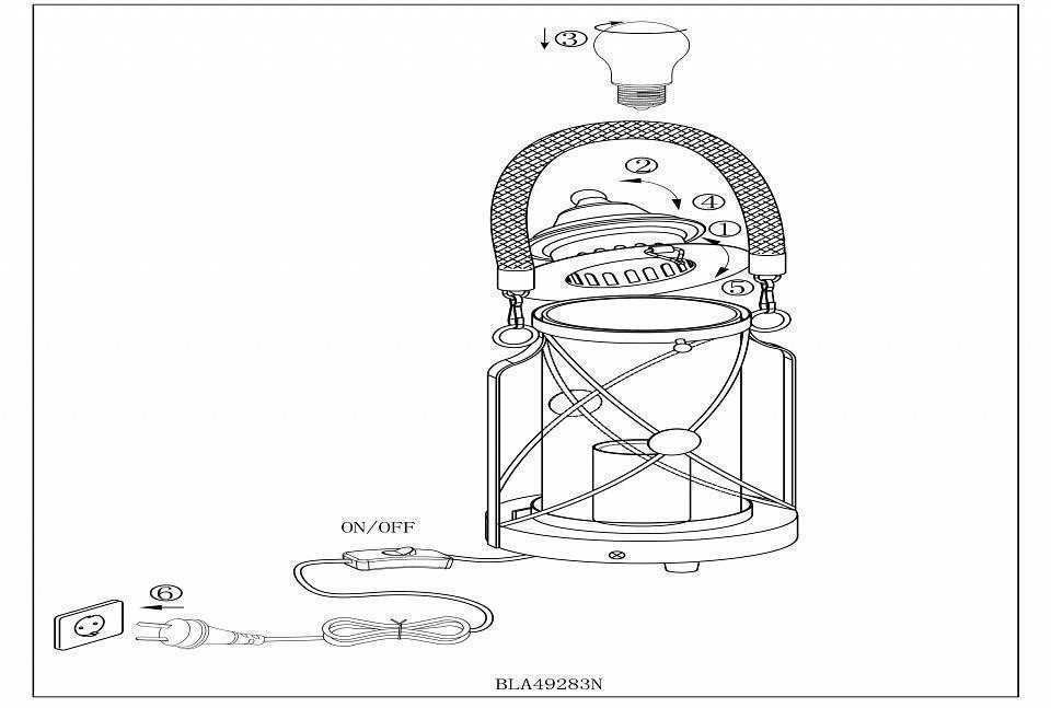 Настольная лампа декоративная Eglo ПРОМО Bradford 49283