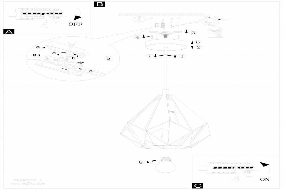Подвесной светильник Eglo Carlton 1 1xE27 49997