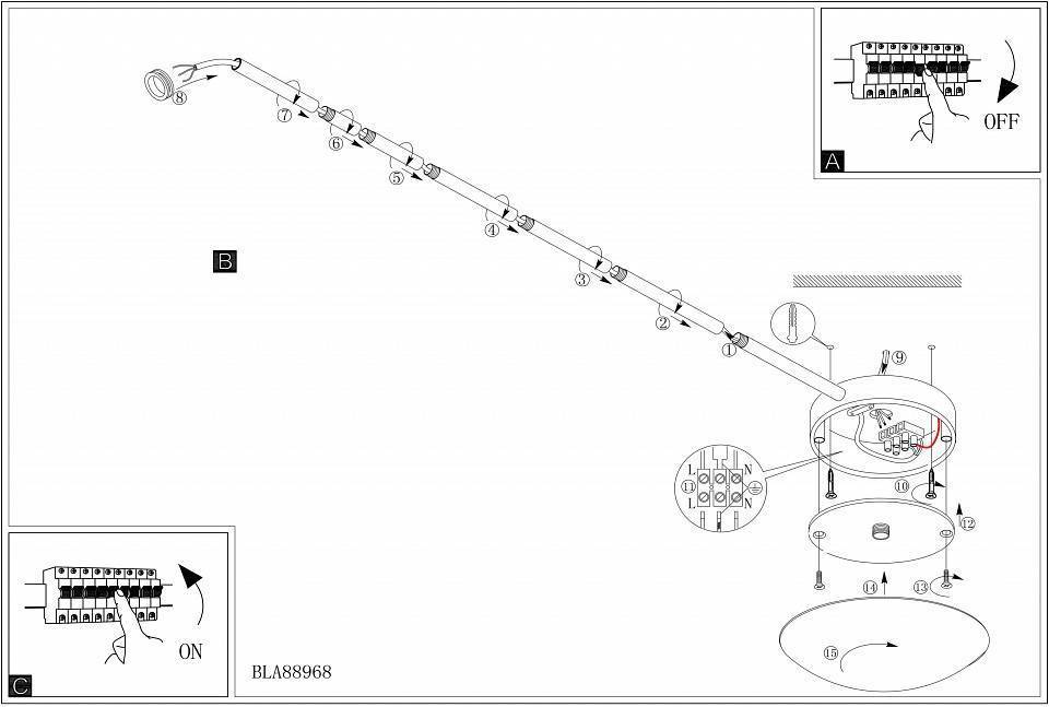 Подвес Eglo ПРОМО Extention 88969