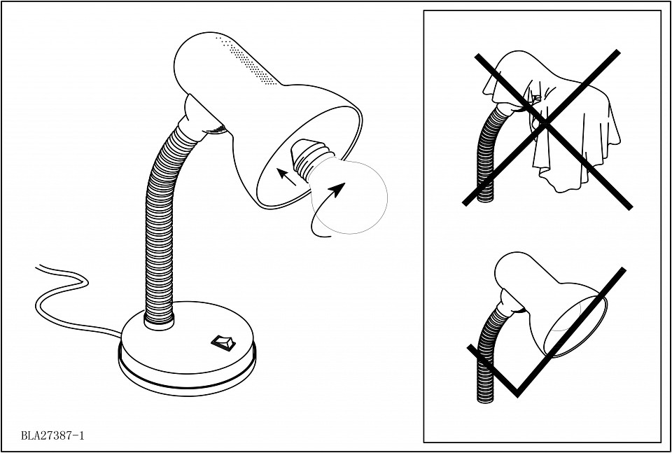 Настольная лампа офисная Eglo Basic 9230