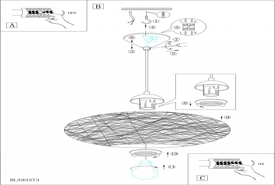 Подвесной светильник Eglo Campilo 93374