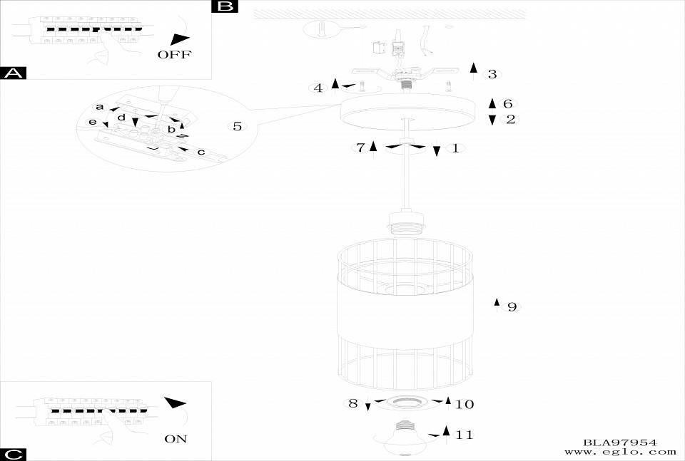 Подвесной светильник Eglo ПРОМО Norumbega 97954