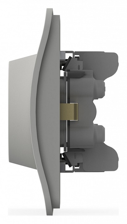 Розетка двойная с заземлением и со шторкой Elbi Eleсtriс Jazz 508-016200-917