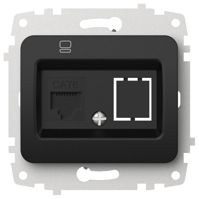 Розетка Ethernet RJ-45 без рамки Elbi Eleсtriс Jazz 607-004800-247