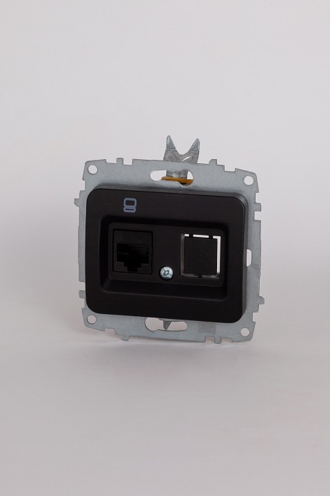 Розетка Ethernet RJ-45 без рамки Elbi Eleсtriс Jazz 607-004800-247