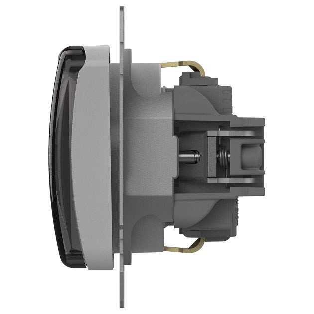 Розетка с заземлением с крышкой, без рамки Elbi Eleсtriс Jazz 607-010200-218