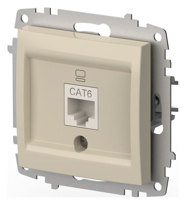 Розетка Ethernet RJ-45 без рамки Elbi Eleсtriс Zena Vega 609-010300-247