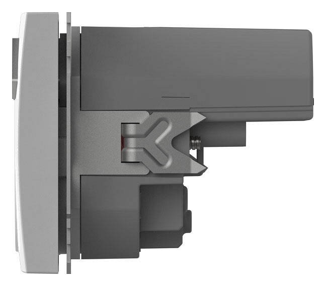 Розетка с заземлением и со шторкой и 2хUSB type A, без рамки Elbi Eleсtriс Zena Vega 609-015600-317