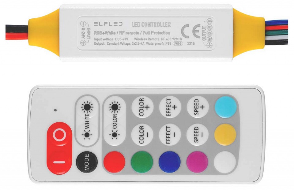 Контроллер-регулятор цвета RGBW ELFLED  ELFLED-RGBWcontrP40