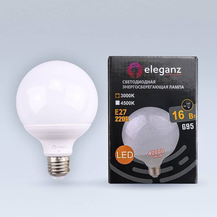 Лампа светодиодная Eleganz  E27 16Вт 3000K EL-0090