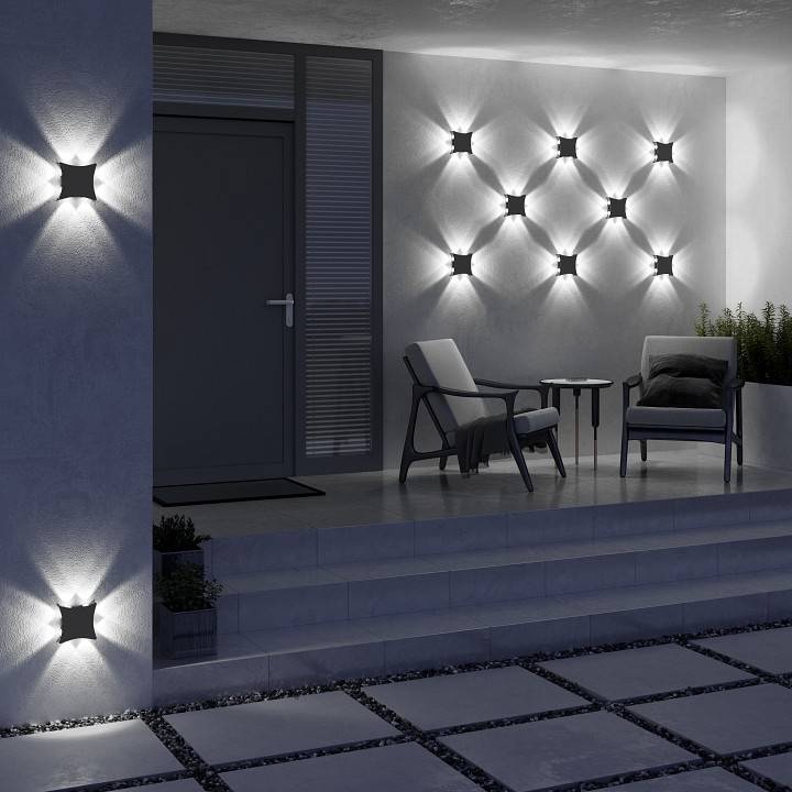 Накладной светильник Elektrostandard Twinky 1631 TECHNO LED черный a051823