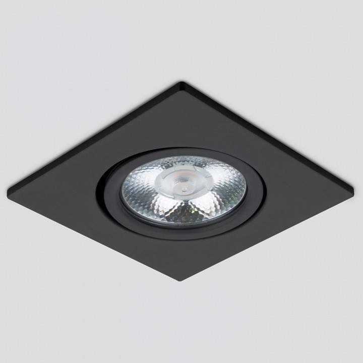 Встраиваемый светильник Elektrostandard 15273/LED черный/хром a056033