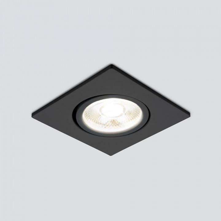 Встраиваемый светильник Elektrostandard 15273/LED черный/хром a056033
