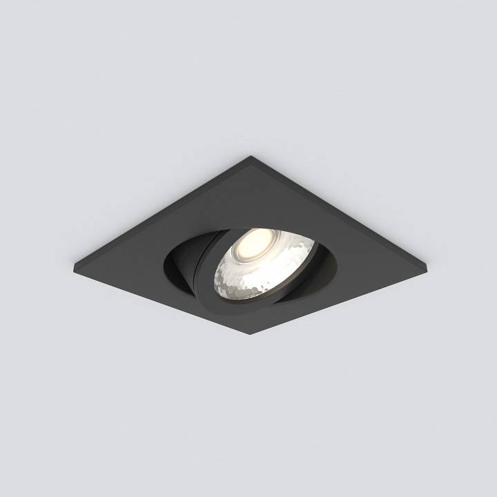 Встраиваемый светильник Elektrostandard 15273/LED черный/хром a056033