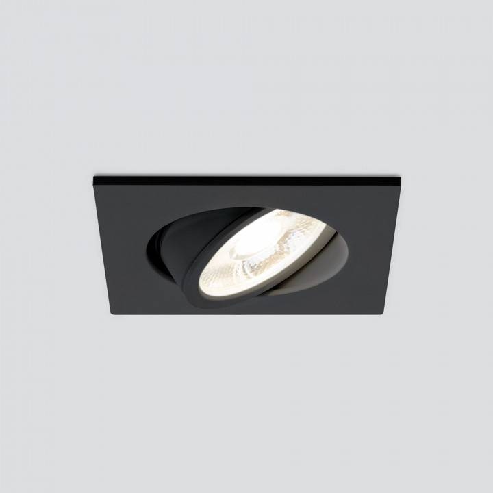 Встраиваемый светильник Elektrostandard 15273/LED черный/хром a056033
