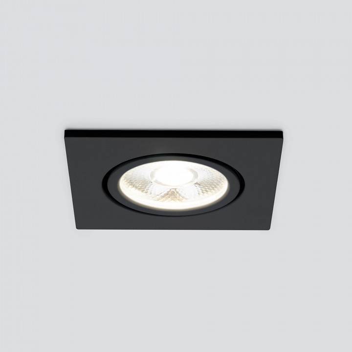 Встраиваемый светильник Elektrostandard 15273/LED черный/хром a056033