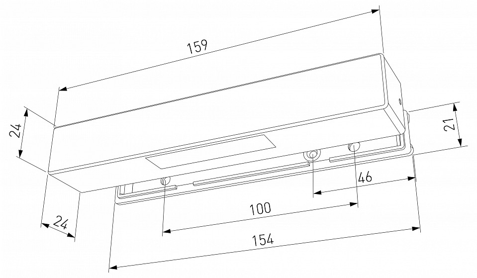 Накладной светильник Elektrostandard Rise 40163/LED 4000К Черный