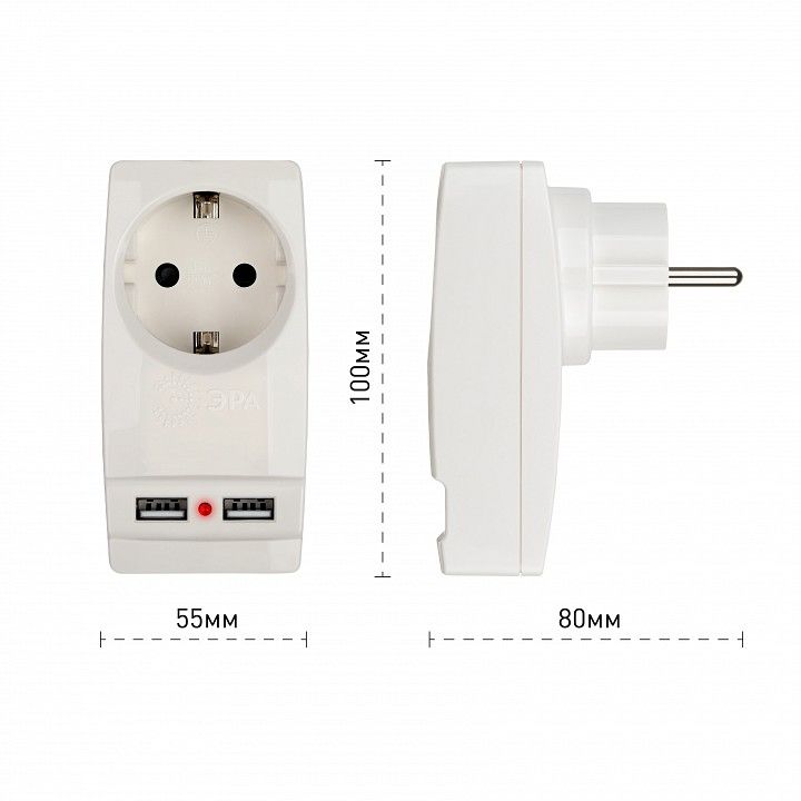 Разветвитель Эра  SP-1e-USB-W