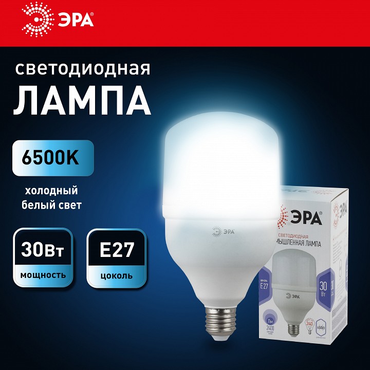 Лампа светодиодная Эра Стандарт LED POWER T100-30W-6500-E27