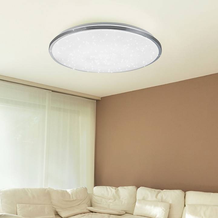 Светильник светодиодный накладной ЭРА Классик SPB-6 Chrome 70 Вт с пультом ДУ SPB-6-70-RC Chrome