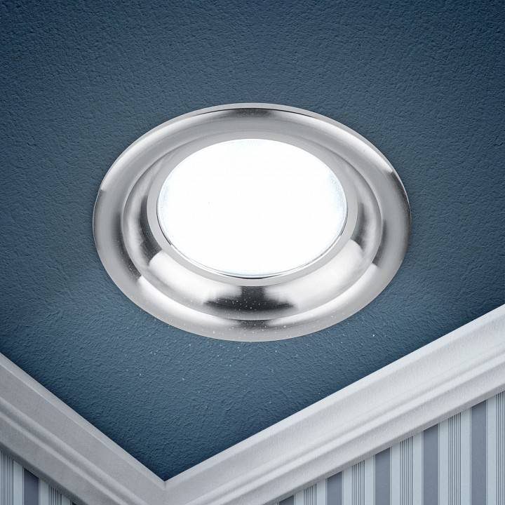 Встраиваемый светильник ЭРА KL LED 17-7 SL серебро Б0030405