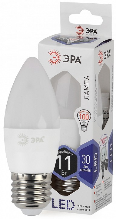 Лампа светодиодная Эра Стандарт LED B35-11W-860-E27