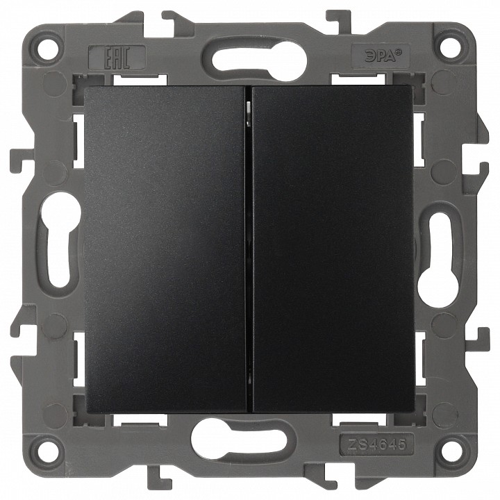 Выключатель двухклавишный без рамки Эра Эра Elegance 14-1104-05