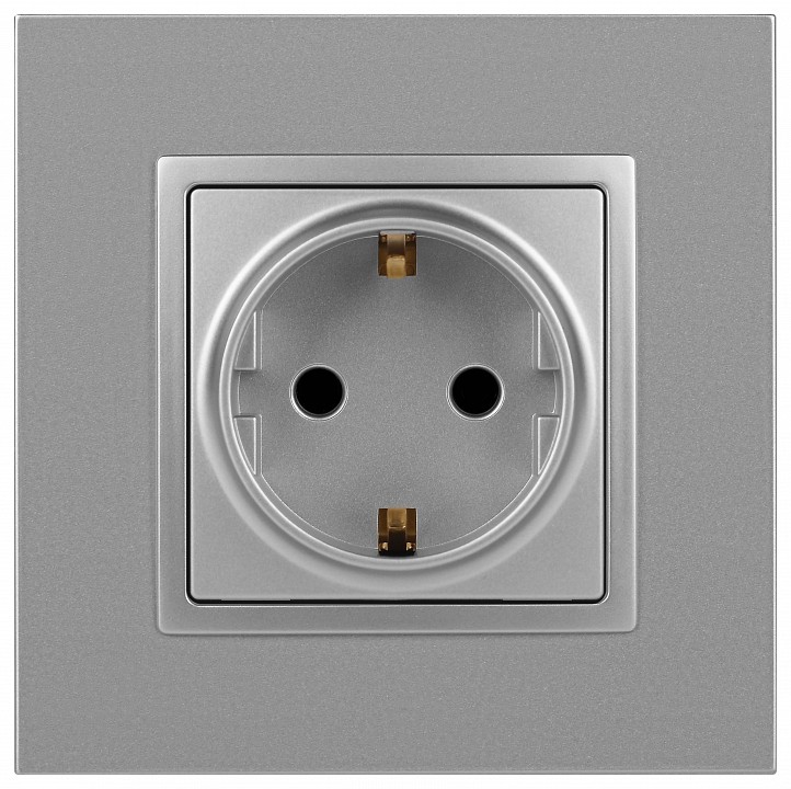 Розетка с заземлением, без рамки Эра Эра Elegance 14-2101-03