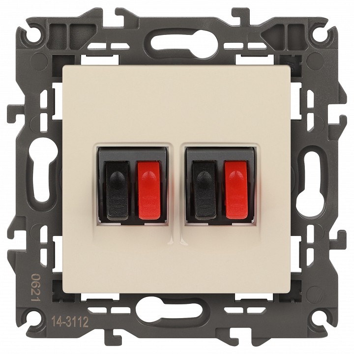 Розетка акустическая без рамки Эра Эра Elegance 14-3112-02