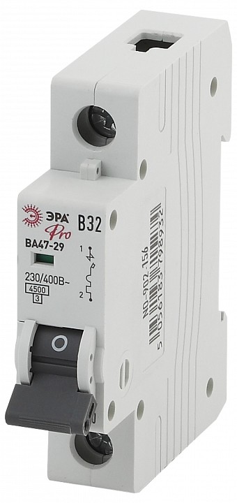 Автоматический выключатель 1P Эра ВА47-29 NO-902-156